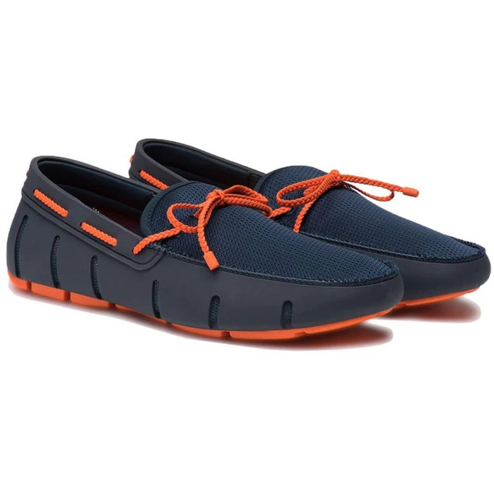 Swims Navy and Red Men's Slip-On Boat Shoes